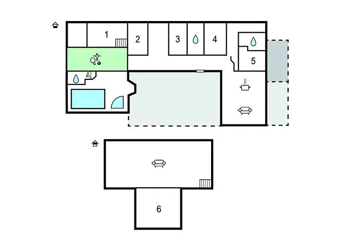 Beautiful In With Sauna 別荘 Skjern